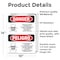 Signmission Pesticide Storage Hazardous Bilingual Danger Sign, Vinyl Decal, 10in W x 14in L, 2PK OS-2PACK-DS-D-1014-VS-1526 - alternate 6